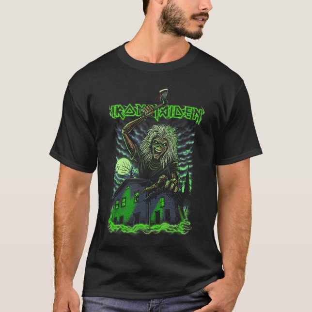 Camiseta Iron Maiden Eddie Halloween friends (Frente)