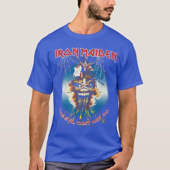 Camiseta Iron Maiden The Evil That Men Do (Frente)