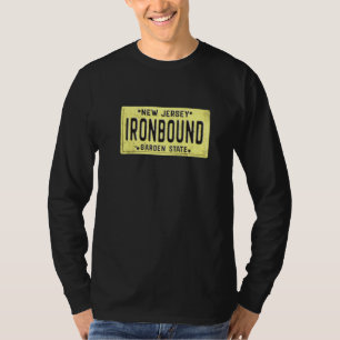 Camiseta Ironbound Newark Nj Antiga Placa de Licença de New