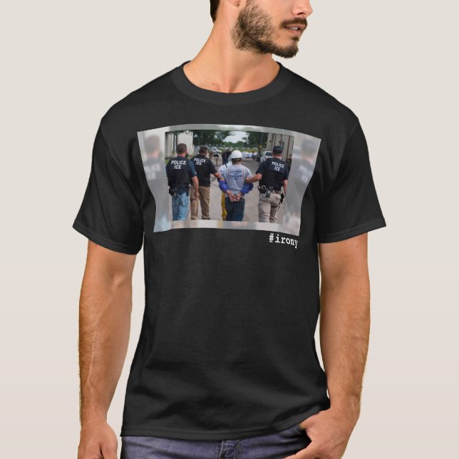 Camiseta Ironia em 2025 - agentes que fazem o que fazem (Frente)
