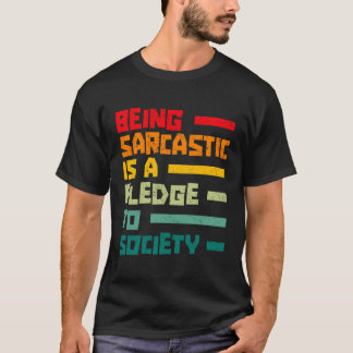 Camiseta Ironia Retro Sarcasmo Irônico Sarcástico - Humor V