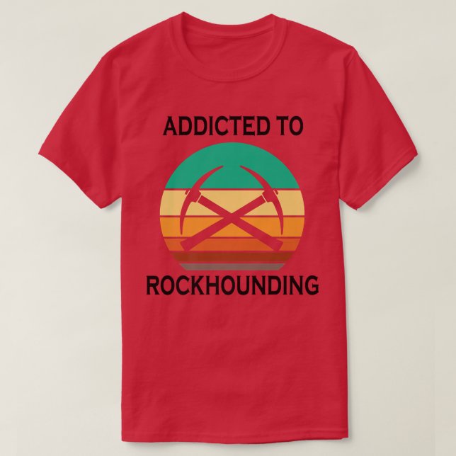 Camiseta Ironic Say Rockhouning Earth Science Pre (Frente do Design)