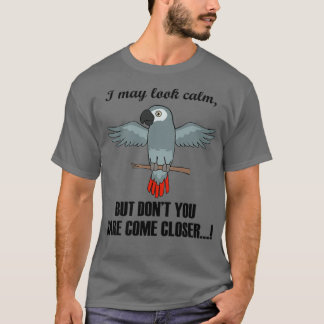 Camiseta Irônico Dizendo Que Os Cinzentos Africanos Parecem