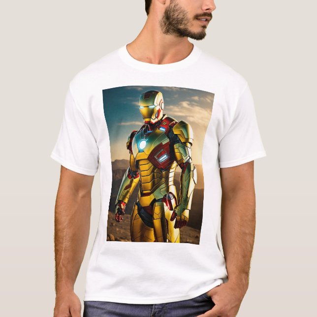 Camiseta Ironman Elegance Tee - Abrace o poder do Stark! (Frente)