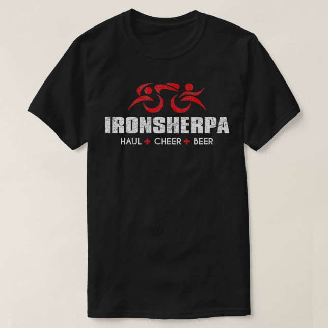 Camiseta IRONSHERPA Tri Sherpa Triathlon Inspirou Haul Chee (Frente do Design)