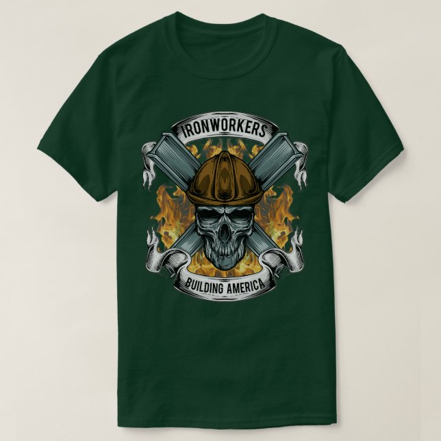 Camiseta Ironworker Building America (Frente do Design)