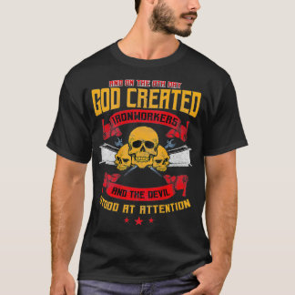 Camiseta Ironworker Metal Rodbuster Design na parte traseir
