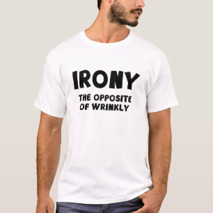 Camiseta IRONY, o oposto de enrugada