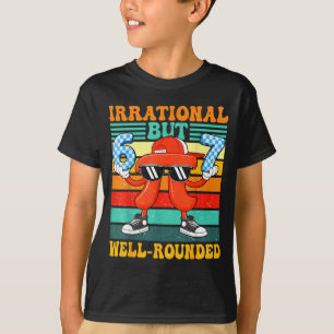 Camiseta Irracional mas bem arredondado 67 número meme 3.14