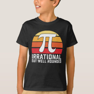 Camiseta Irracional, Mas Bem Arredondado Pi Day Math Vintag