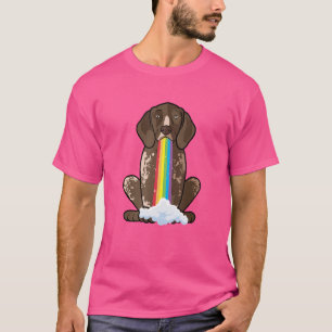 Camiseta Irradiar Positividade Cachorro Chuva de Cores Poin