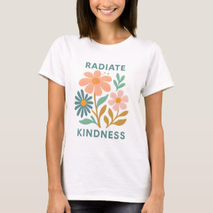 Camiseta Irradie Bondade – Floral Retro Boho Vibração Posit