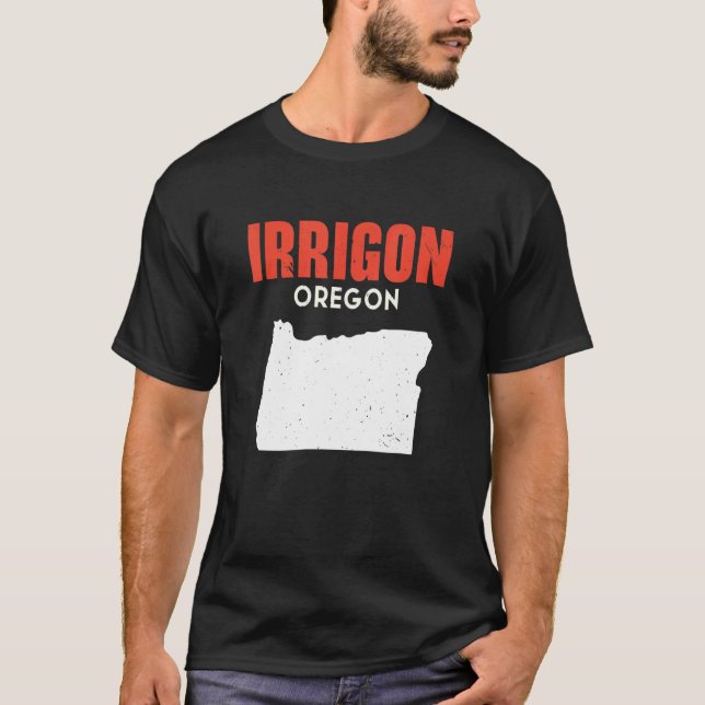 Camiseta Irrigon Oregon EUA State America Viagem derzeon (Frente)