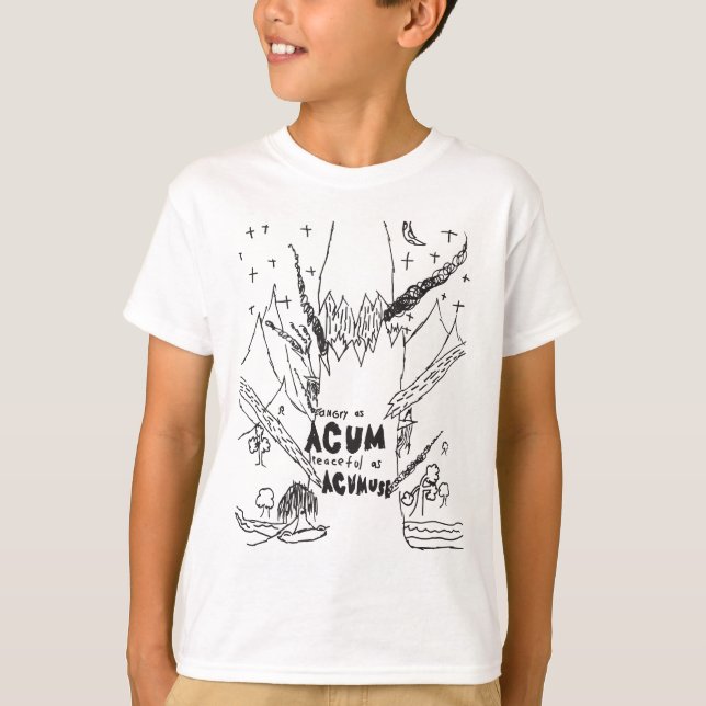 Camiseta Irritado como Acum Peaceful como Acumuse (Frente)