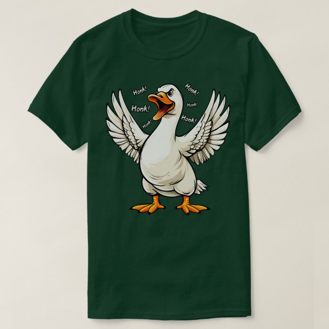 Camiseta Irritado Ganso A Honrar-Te (Frente do Design)