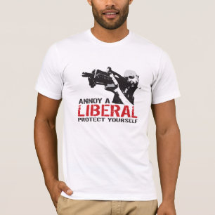 Camiseta Irrite um liberal, proteja-se