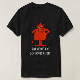 Camiseta IRS Piada Taxday Humor Humororous Devil Audit Funn