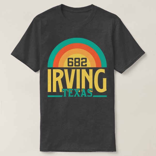 Camiseta Irving Texas Area Code 2 (Frente do Design)