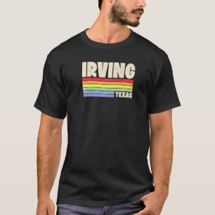 Camiseta Irving Texas Pride Rainbow Flag Orgulho gay Merch
