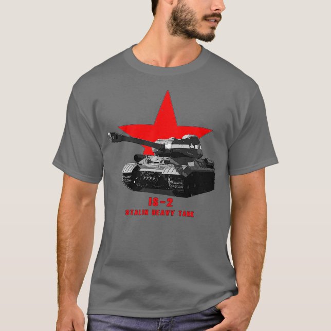 Camiseta IS32 Joseph Stalin Military tank WW2 (Frente)