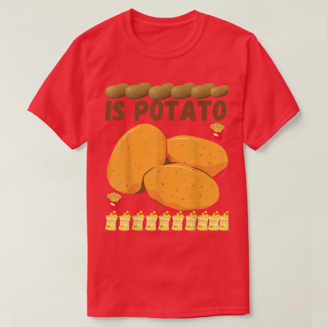 Camiseta Is Potato Human Costume Potato Kids Boys Men Gifts (Frente do Design)