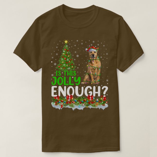 Camiseta Is This Jolly Enough Rhodesian Ridgeback Dog Chris (Frente do Design)