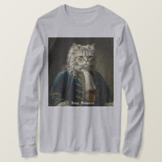 Camiseta Isaac Meowton Newton (Tema Gatinho / Gato) Design
