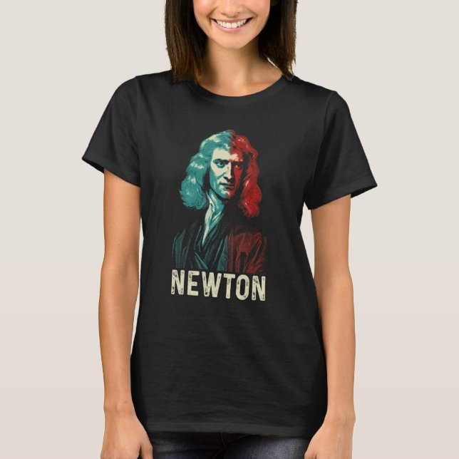 Camiseta Isaac Newton Físico Física Astronomia 2 (Frente)