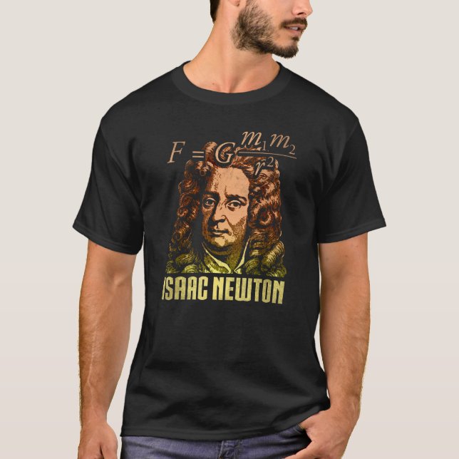 Camiseta Isaac Newton Gravitation Physicist Physics Science (Frente)
