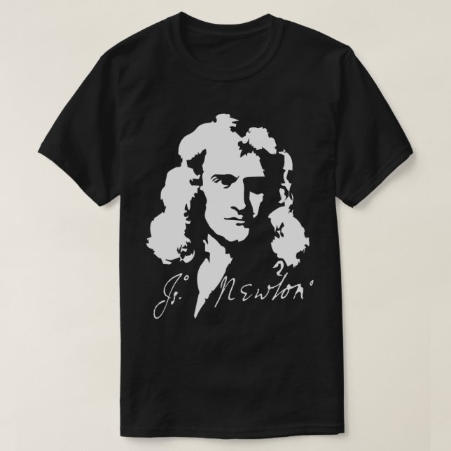 Camiseta Isaac Newton laws of physics mathematics  (Frente do Design)