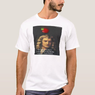 Camiseta Isaac Newton "Ombros de Gigantes" Presentes de Sab