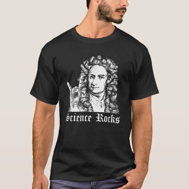 Camiseta Isaac Newton Science Rocks T-Shirt (Frente)