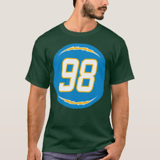 Camiseta Isaac Rochell Número 98 Jersey Los Angeles Charger