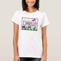 Isabella Girl's Name, Whimsical Art