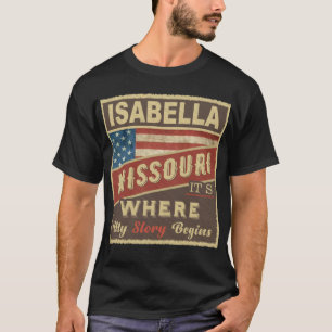 Camiseta ISABELLA, MO É onde minha história começa