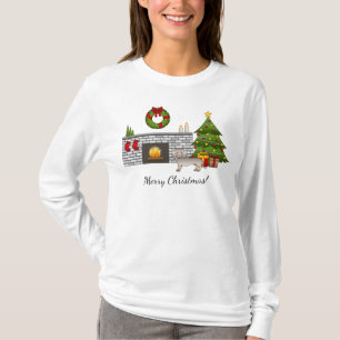 Camiseta Isabella & Tan Smooth Casaco Dachshund - Natal