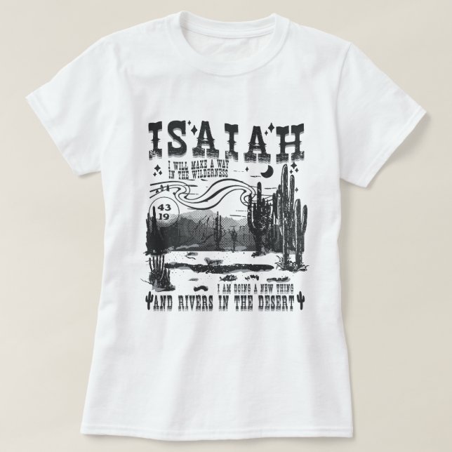 Camiseta isaiah (Frente do Design)