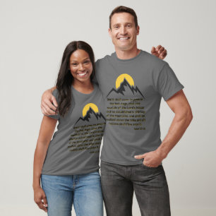 Camiseta Isaiah 2:2 Escritura de Bíblia Cote KJV Unisex