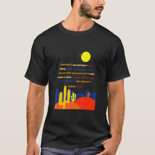 Camiseta Isaiah 43 19 Behold Estou Fazendo Uma Coisa Nova W