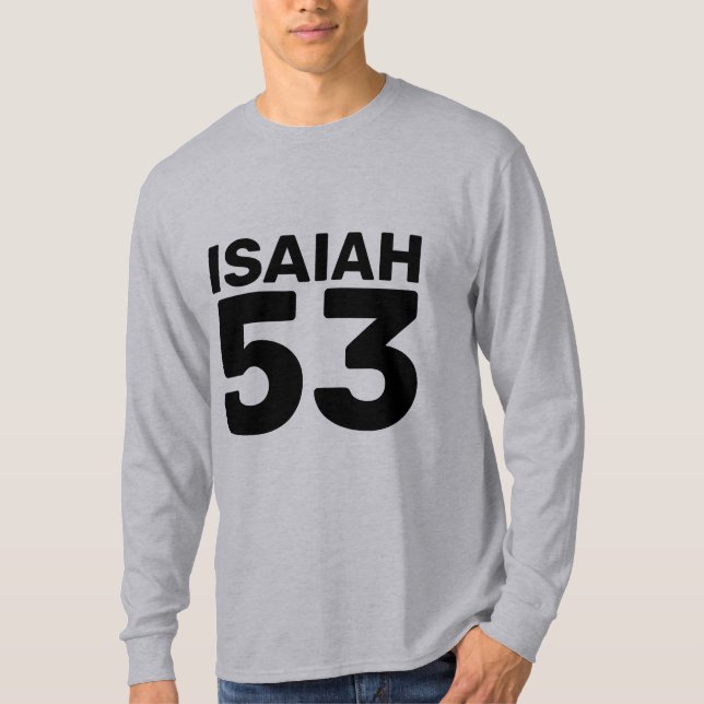CAMISETA ISAIAH 53, MESSIANIC JEWISH T-SHIRTS (Frente)
