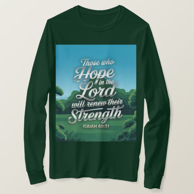 Camiseta Isaiah Bible Quote Men's T-Shirt (Frente do Design)