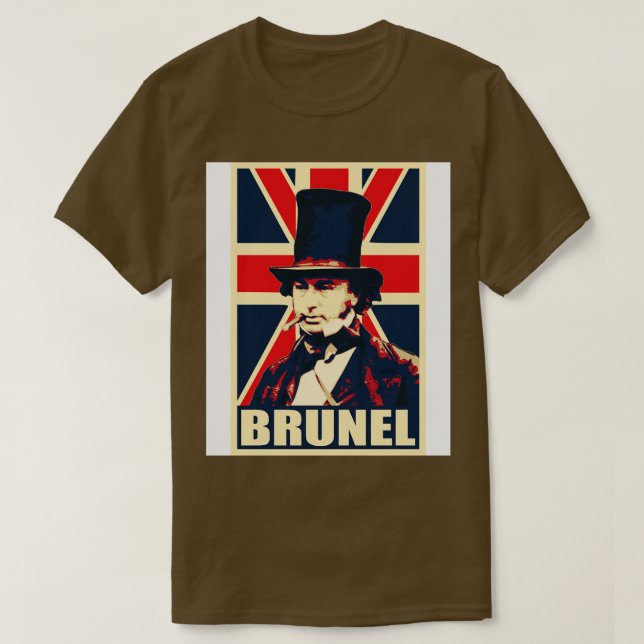 Camiseta Isambard Kingdom Brunel 1 (Frente do Design)