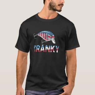 Camiseta isca artificial cranky usa para dia dos pais