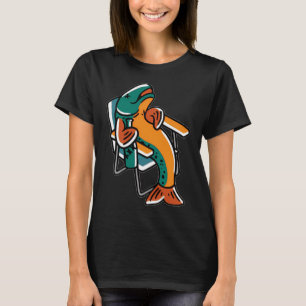 Camiseta Isca de Desenho Laranja LARANJA POR GRV
