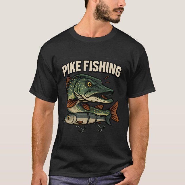 Camiseta isca de natação para lúcio (Frente)