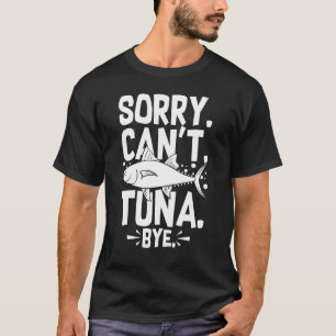 Camiseta Isca de peixe temperada de barco de pesca atum var