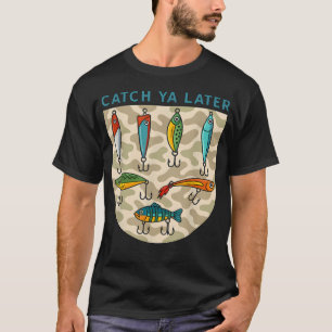 Camiseta Isca de Pesca Catch Ya Later Camo Southern