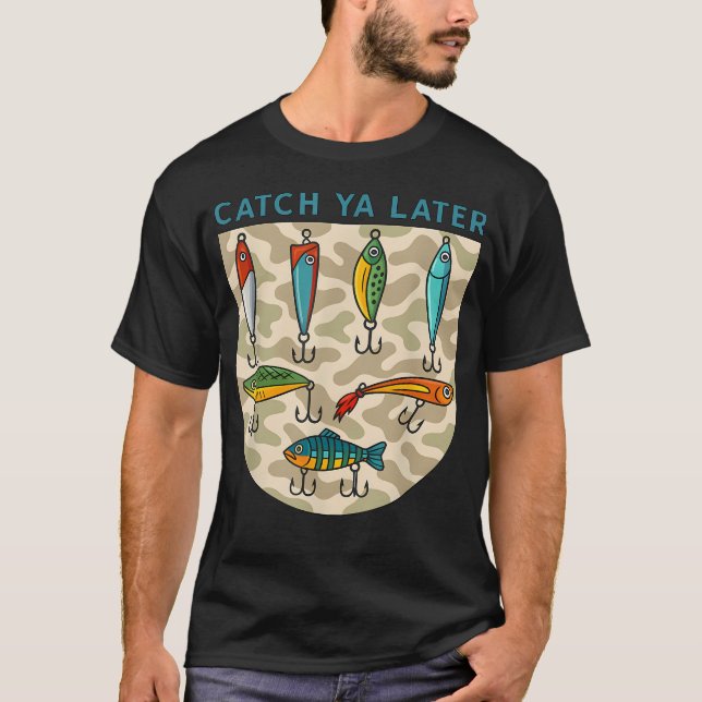 Camiseta Isca de Pesca Catch Ya Later Camo Southern (Frente)