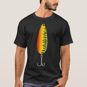 Camiseta Isca de pesca colher clássica - Cavala Quente