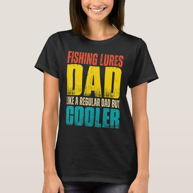 Camiseta Isca de pesca para homens Pai Como um pai normal,  (Frente)